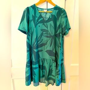 A New Day Green Floral Dress